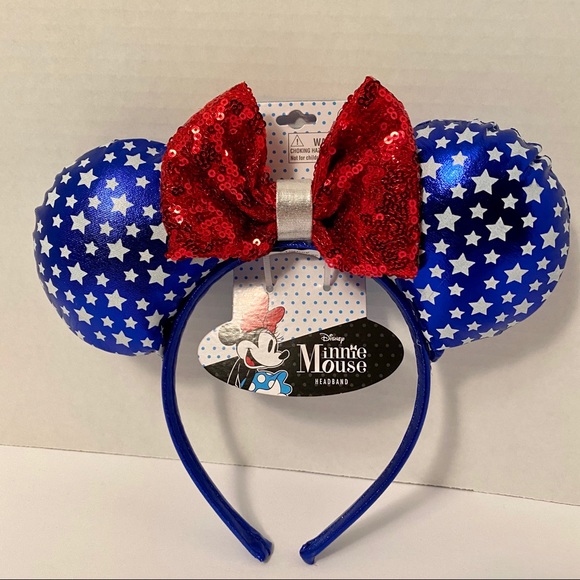 Disney Minnie Mouse Ears Americana Headband - Picture 3 of 11